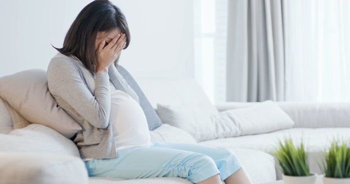 Pregnant mother with depression